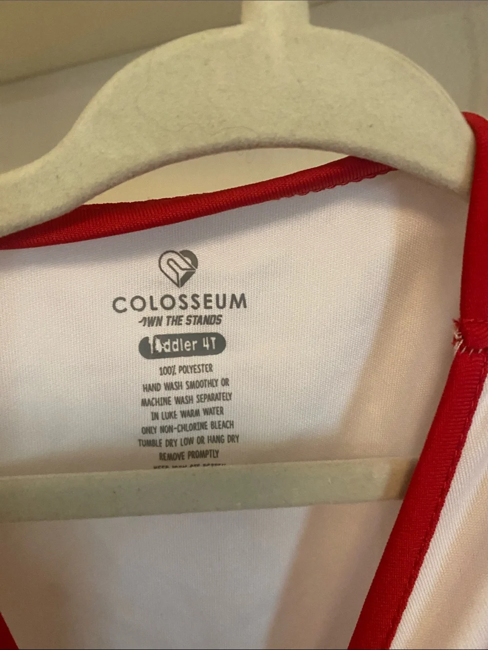 Colosseum Red and White Badgers Kids Matching Cheer Set